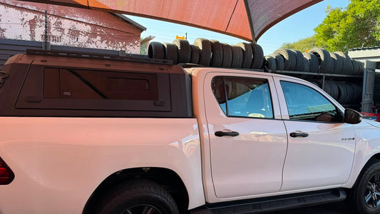 Toyota Hilux D/C 2016+ Steel Canopy With Side Glass Doors