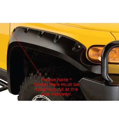 Toyota FJ Cruiser 2007-2023 Fender Flares Textured Matte Black