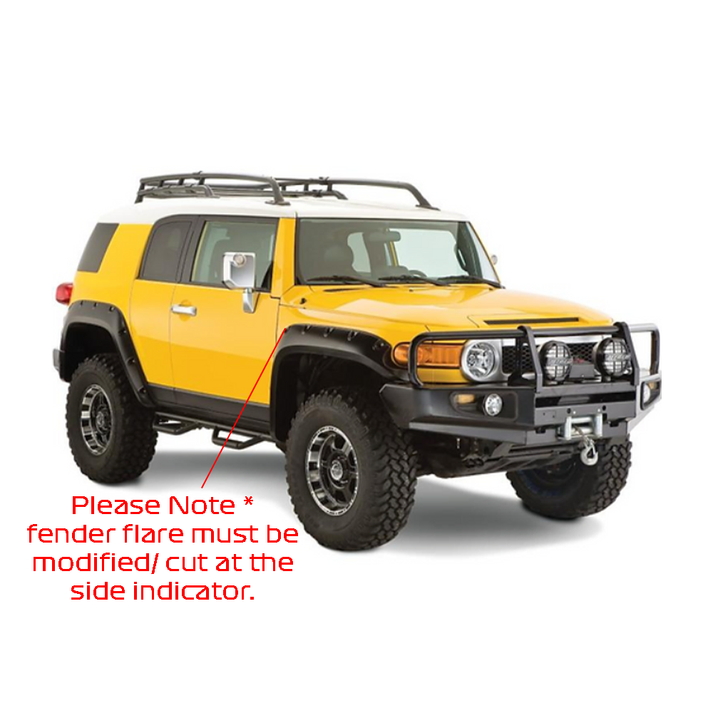 Toyota FJ Cruiser 2007-2023 Fender Flares Textured Matte Black
