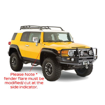 Toyota FJ Cruiser 2007-2023 Fender Flares Textured Matte Black