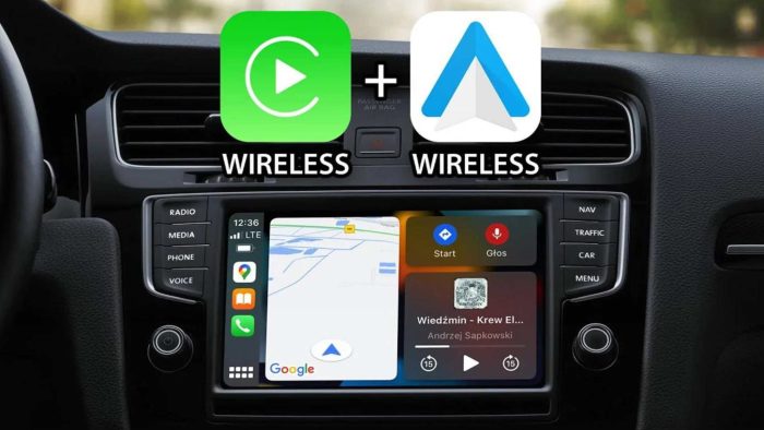 Toyota Hilux GD6 2016+ AutoCast Airconnect Wired to Wirless Carplay Module