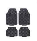 Black Car Rubber Mat Set - 4 Piece