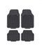 Black Car Rubber Mat Set - 4 Piece