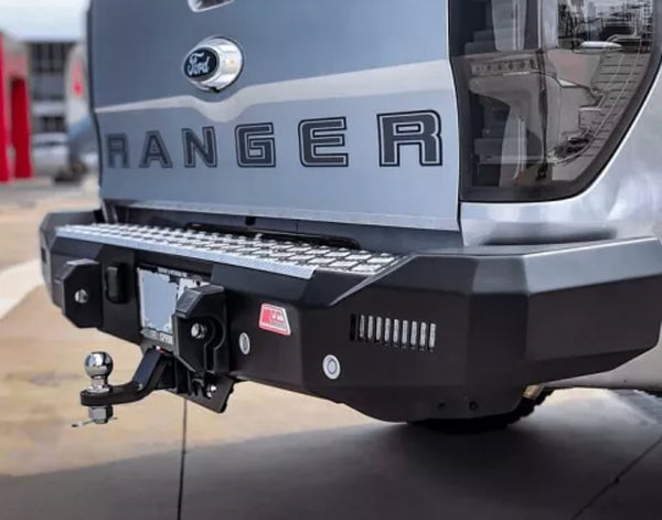 Ford Ranger 2012 - 2023 Rocker REAR Replacement Bumper With Towbar (Wi ...
