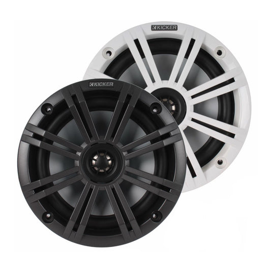 Kicker 2-Way Marine Speaker with LEDs - Set of 2