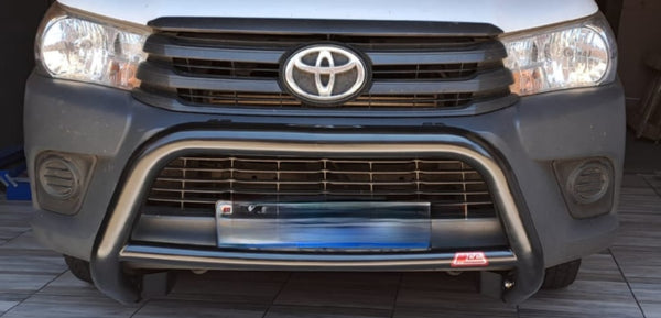 Toyota Hilux 2016-2023 Nudge Bar Coated Black