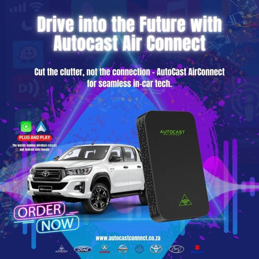 Toyota Fortuner AutoCast Wired To Wireless Carplay Module