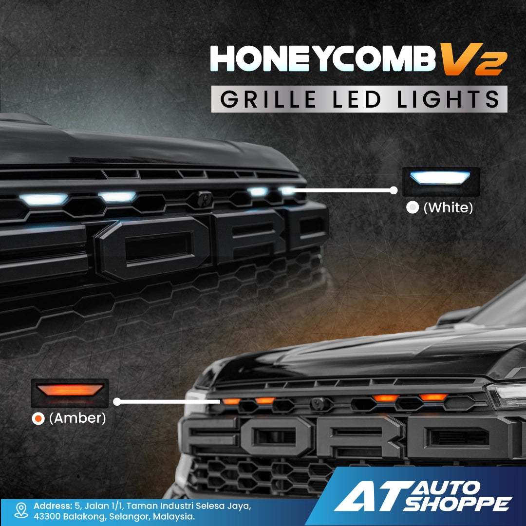 Ford Ranger 2023+ Grille Orange Lights
