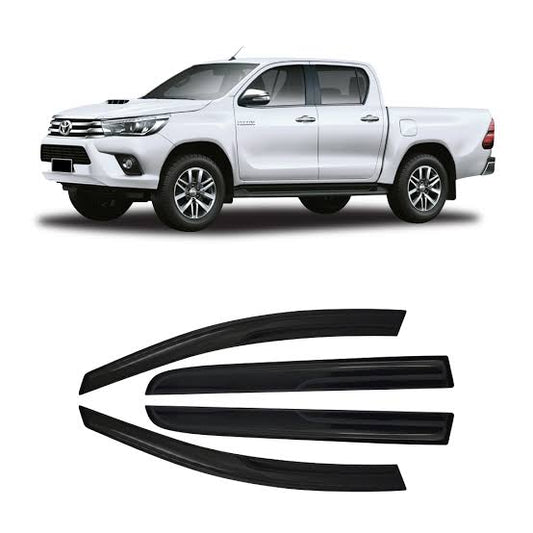 Toyota Hilux REVO 2016+ 4pcs Windshields Matt Black