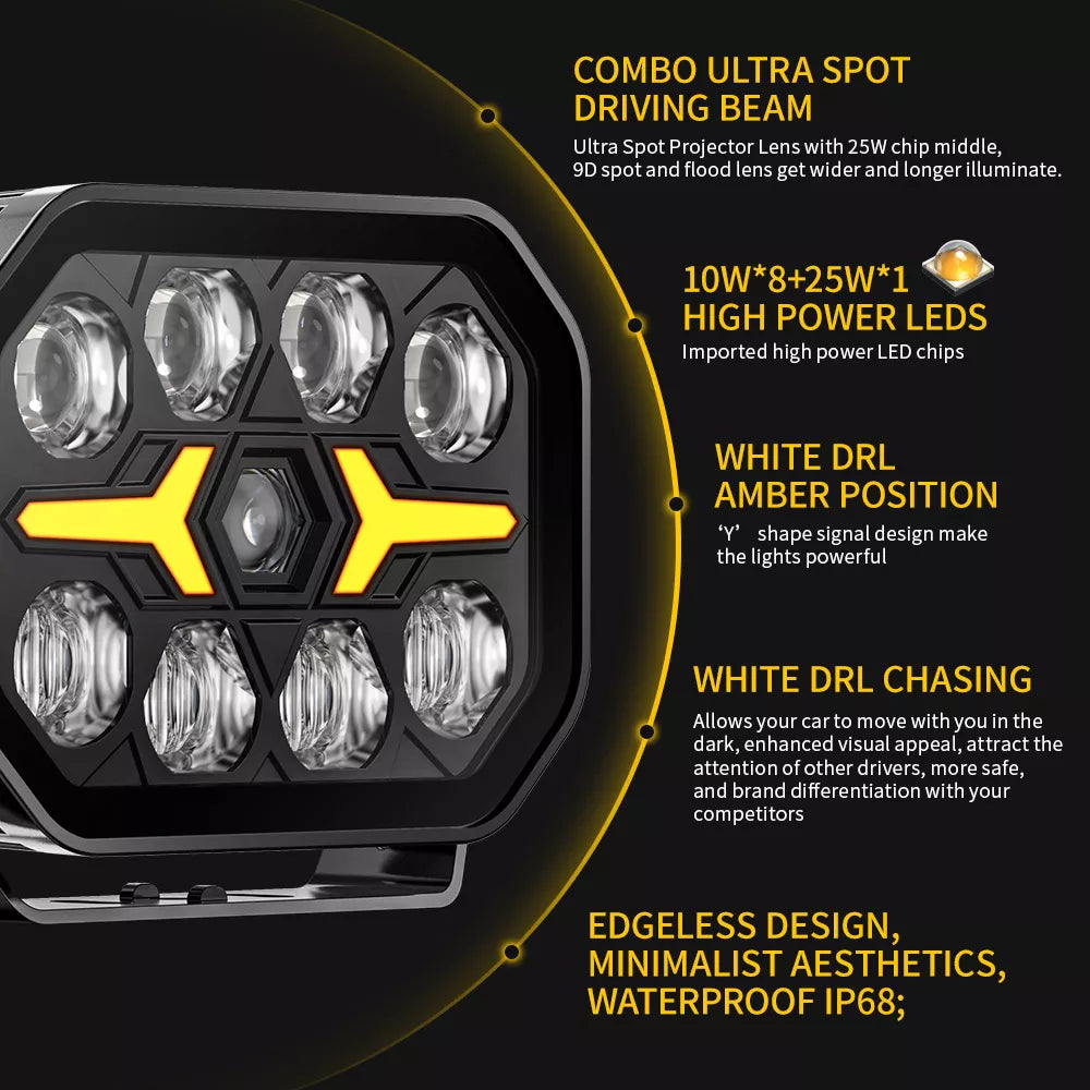 Night Seeker 7 Inch LED Spot Lights