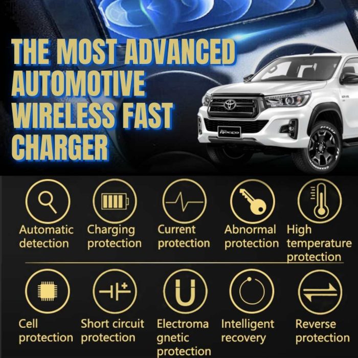 Toyota Hilux 2016+ Automatic Wireless Charger Android/Apple