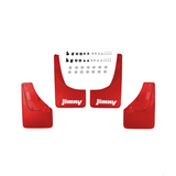 Suzuki Jimny 2018+ Mud Flaps Red (3 and 5 Door)