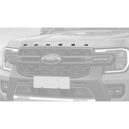 Ford Ranger Hood Logo – Matte black (Aftermarket) Non OEM