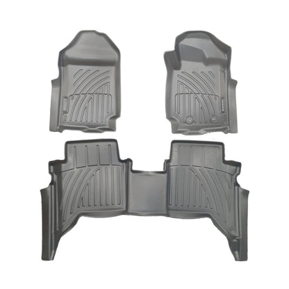 Ford Ranger (2012-2021) 3D Floor Mat 4 Door - 3pcs (Manual and Auto)