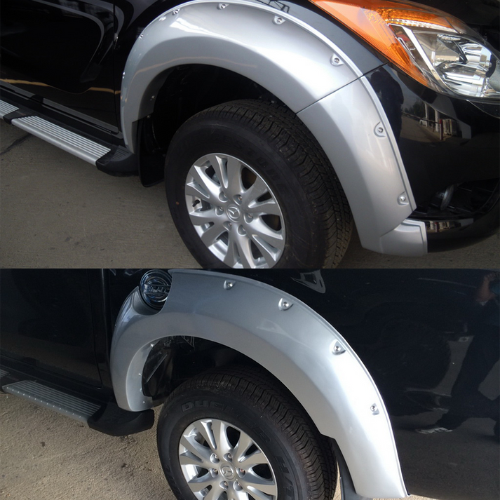 Mazda BT-50 2012-2019 V2 Fender Flares Orange Peel Matte Black