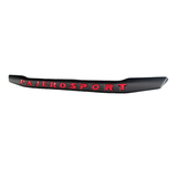 Pajero Sport 2019–2025 Tail Gate Trim with Red Accent – Matte Black