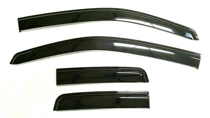Ford Ranger (2012-2022) Super Cab Weather Guards - Gloss Black