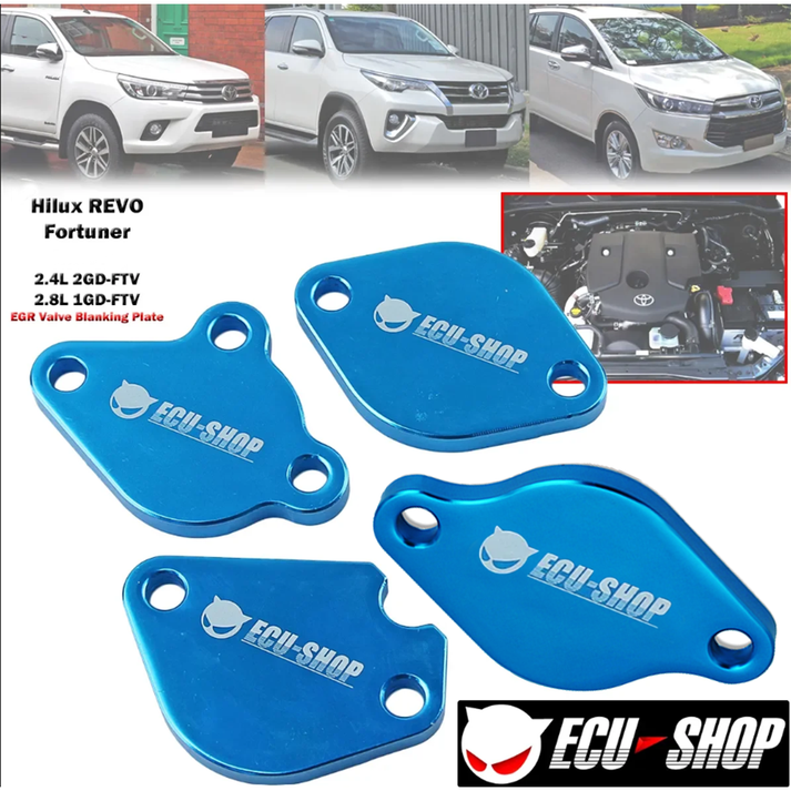 Toyota Hilux 2016-Present GD6 2.4/2.8L EGR Blank off plates