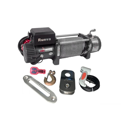 Runva RW15000 24V Series Winch (15,000lbs/6,804kg) - Steel Or Synthetic Cable