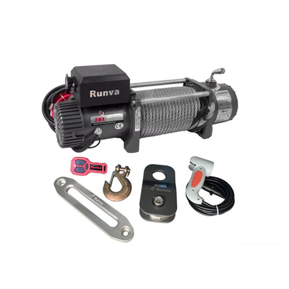 Runva RW15000 24V Series Winch (15,000lbs/6,804kg) - Steel Or Synthetic Cable