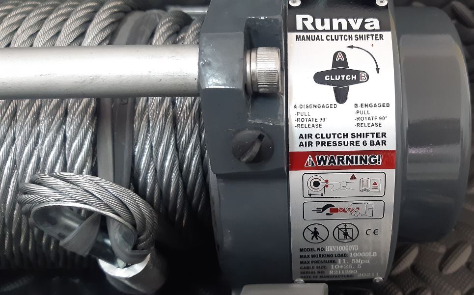 Runva Hydraulic Recovery Winch (4,536kg) Heavy Duty Off-Road