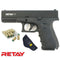 Retay G17 9mm Blank Gun - Black