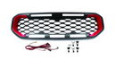 Ford Ranger T8 2020-2022 LED Light Up Grille Black and Red