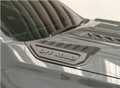 Toyota Hilux GD6 Travo 2026+ Hood Garnish Matt Black