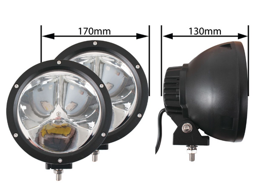 7-Inch LED Spot Lamp Set - 4600 Lumen (45 Watt)