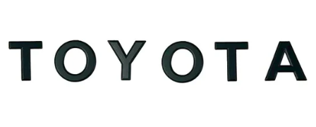 Toyota Hilux GD6 Travo 2026 Tailgate Toyota Lettering Matt Black