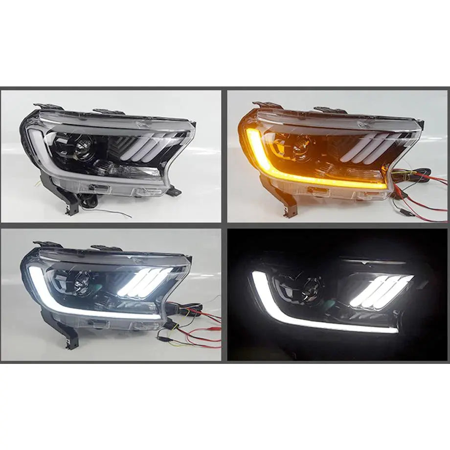 Ford Ranger 2016-2022 Mustang Head Lights Set