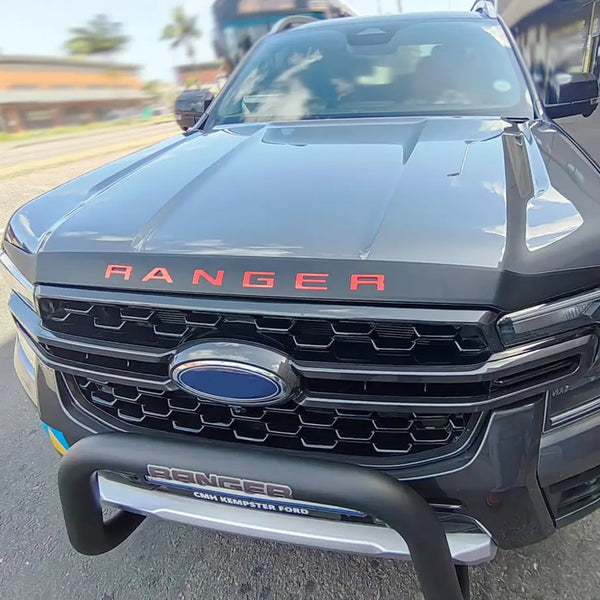 Ford Ranger T9 2022+ Bonnet Guard Trim Red