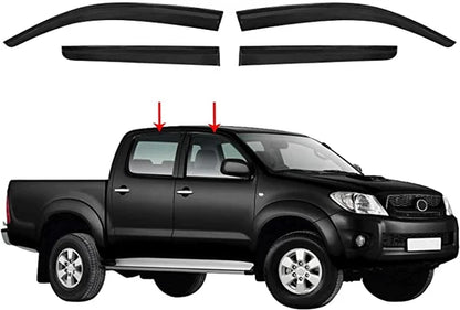 Toyota Hilux 2005-2015 Gloss Black Windshield Set