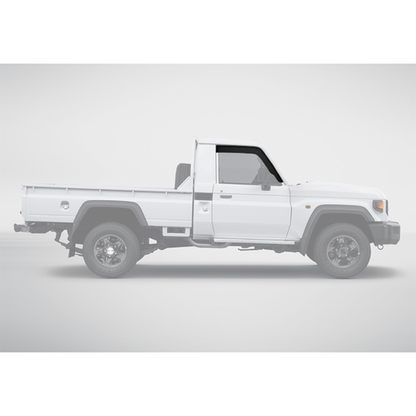 Toyota Land Cruiser 70 Series S/C Weather Guards - Matte Black