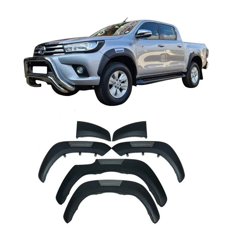 Toyota Hilux 2020+ Wheel Arches With Silver Insert