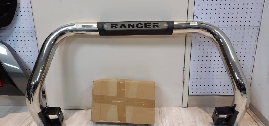 Ford Ranger T7 2016-2019 Nudge Bar Chrome With Plate