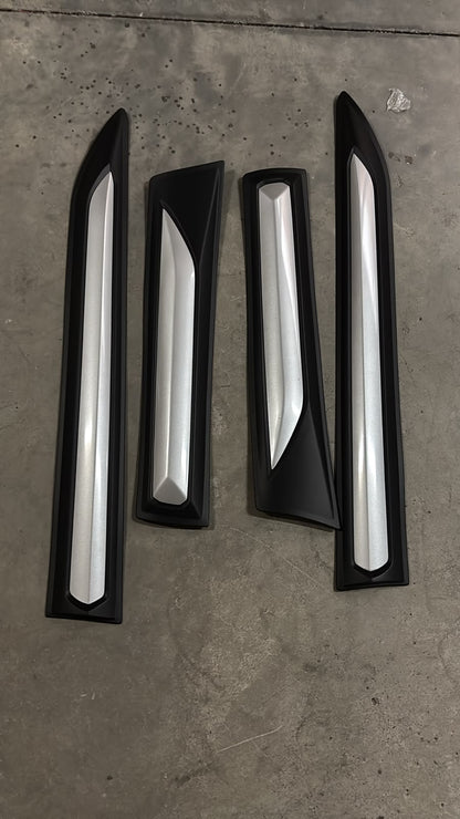 Toyota Fortuner 2016+ Side Body Cladding Silver & Black