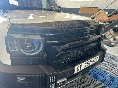 Jetour T2 2025+ LED Bonnet Guard With Name (Gloss Black)