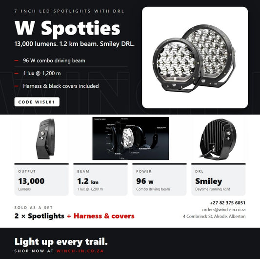 7 Inch LED Spot Lights Spotties WISLO1 “W”