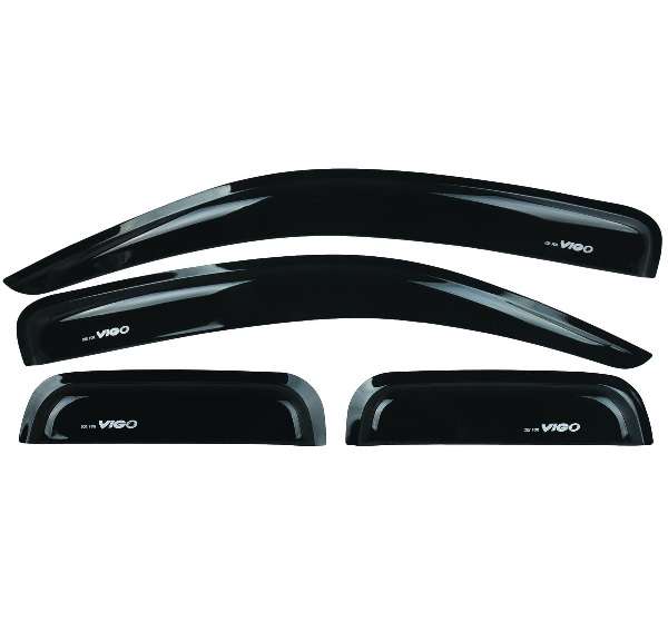 Toyota Hilux Club 2012+ Gloss Black Windshields 4 piece set