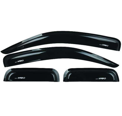 Toyota Hilux Club 2012+ Gloss Black Windshields 4 piece set