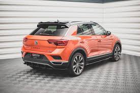 Volkswagen T-Roc 2020+ Rear Diffuser Black