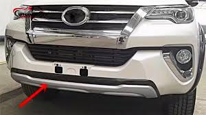 Toyota Fortuner 2016+ Front Cladding Silver/Grey