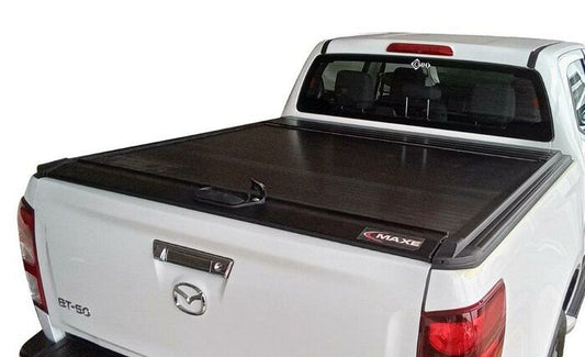 Mazda BT-50 Double Cab Aluminium Rolla Top Black Sill Mount Rear Bin Security Cover