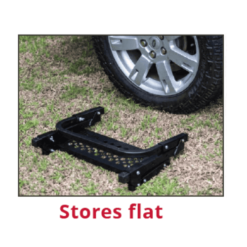 Foldable Tyre Step – Black Universal